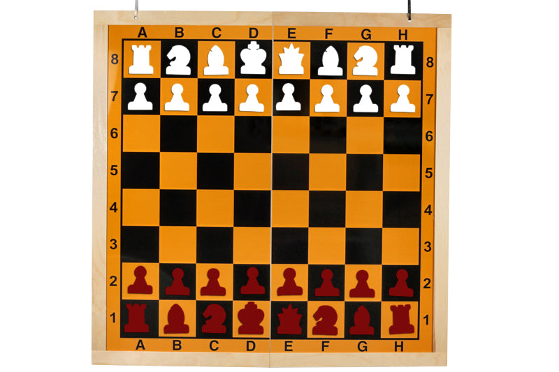L'ensemble de PIÈCES MAGNÉTIQUES blanches et rouges pour les échiquiers muraux magnétiques de démonstration - L'ensemble de PIÈCES MAGNÉTIQUES blanches et rouges pour les échiquiers muraux magnétiques de démonstration