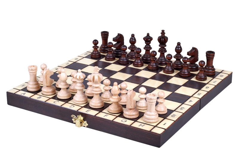 Jeu d'échecs OLYMPIQUE en bois de charme, de petite taille (30 x 30m) - Ensemble Complet - Jeu d'échecs OLYMPIQUE en bois de charme, de petite taille (30 x 30m) - Ensemble Complet