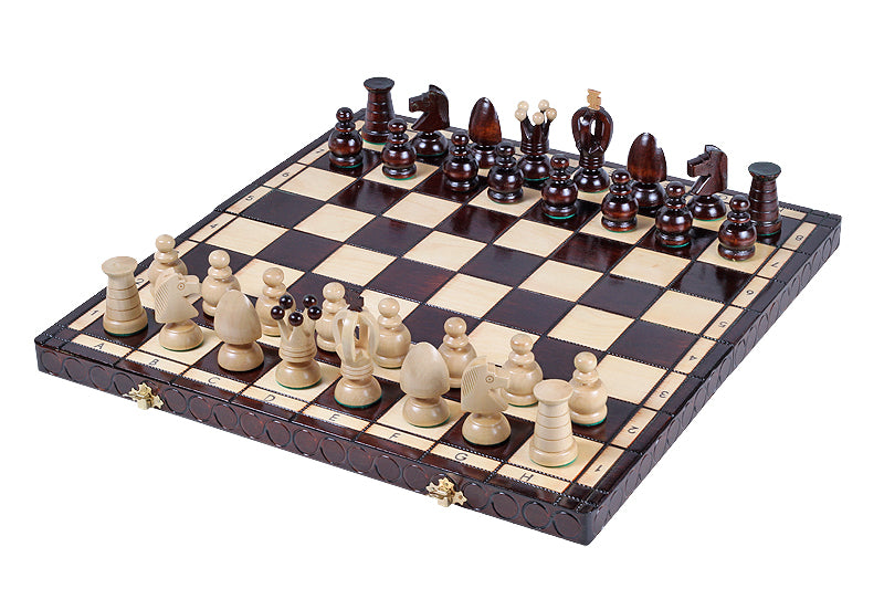 Jeu d'Echecs ROYAL en bois de charme, de grande taille (44 x 44cm) - Ensemble Complet - Jeu d'Echecs ROYAL en bois de charme, de grande taille (44 x 44cm) - Ensemble Complet