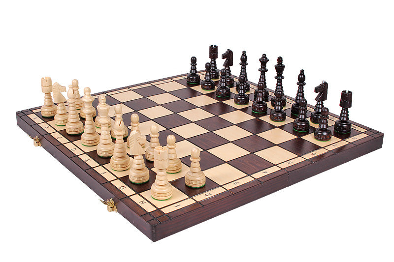 Jeu d'Echecs du SAPIN DE NOËL en bois de charme, de grande taille (48 x 48 cm) - Ensemble complet - Jeu d'Echecs du SAPIN DE NOËL en bois de charme, de grande taille (48 x 48 cm) - Ensemble complet
