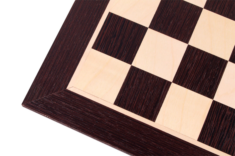 Echiquier en marqueterie de bois de Wengé et Sycomore - échiquier classique de Taille 5 - Echiquier en marqueterie de bois de Wengé et Sycomore - échiquier classique de Taille 5