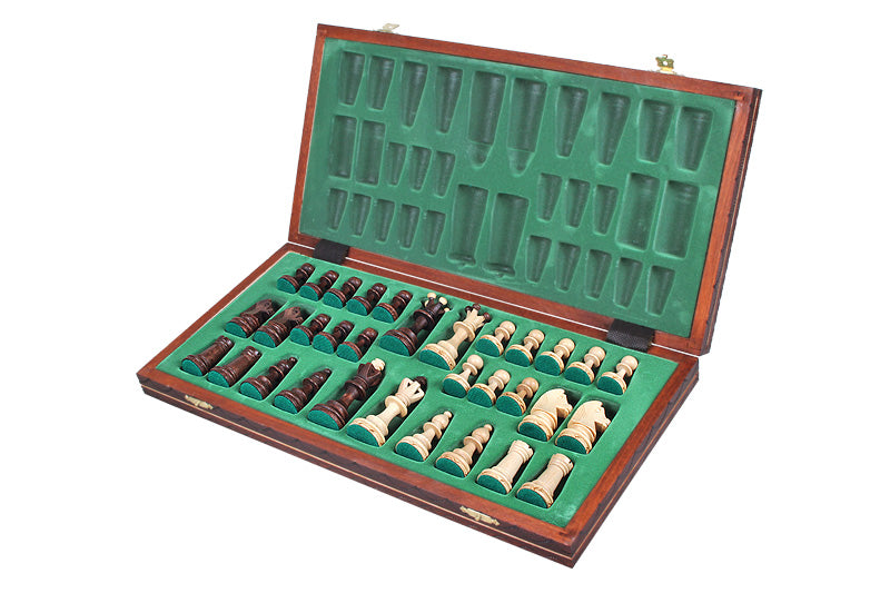 Jeu d'Echecs JUNIOR en bois de charme, de taille moyenne (42 x 42cm) - Ensemble Complet - Jeu d'Echecs JUNIOR en bois de charme, de taille moyenne (42 x 42cm) - Ensemble Complet