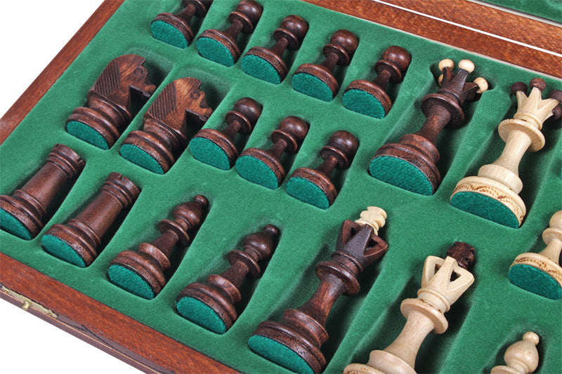 Jeu d'échecs SENATEUR en bois de charme, de taille moyenne (41 x 41cm) - Ensemble Complet - Jeu d'échecs SENATEUR en bois de charme, de taille moyenne (41 x 41cm) - Ensemble Complet