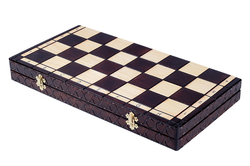 Jeu d'Echecs ROYAL en bois de charme, de grande taille (44 x 44cm) - Ensemble Complet - Jeu d'Echecs ROYAL en bois de charme, de grande taille (44 x 44cm) - Ensemble Complet