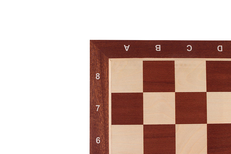 Jeu d'échecs de tournoi de Taille 5 - échiquier acajou/sycomore avec coordonnées+ figurines Sunrise Staunton - Jeu d'échecs de tournoi de Taille 5 - échiquier acajou/sycomore avec coordonnées+ figurines Sunrise Staunton