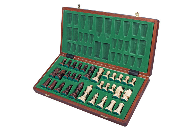 Jeu d'échecs JUPITER en bois de charme, de taille moyenne (42 x 42cm) - Ensemble Complet - Jeu d'échecs JUPITER en bois de charme, de taille moyenne (42 x 42cm) - Ensemble Complet