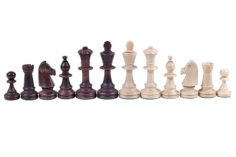 Les pièces d'échecs en bois STAUNTON de taille 5 dans un poly-sac - Les pièces d'échecs en bois STAUNTON de taille 5 dans un poly-sac
