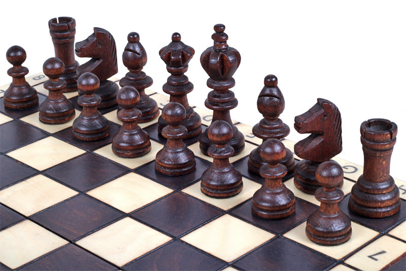 Jeu d'échecs OLYMPIQUE en bois de charme, de petite taille (30 x 30m) - Ensemble Complet - Jeu d'échecs OLYMPIQUE en bois de charme, de petite taille (30 x 30m) - Ensemble Complet