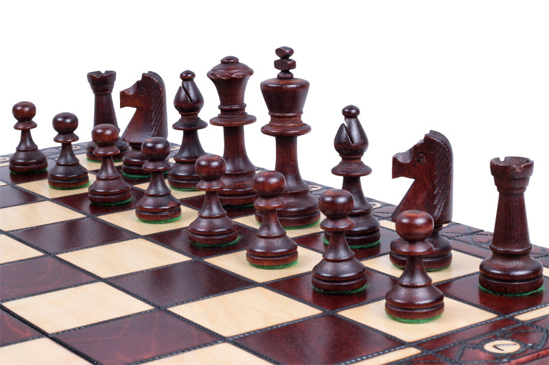 Jeu d'échecs CONSUL en bois de charme, de grande taille (48 x 48cm) - Ensemble Complet - Jeu d'échecs CONSUL en bois de charme, de grande taille (48 x 48cm) - Ensemble Complet