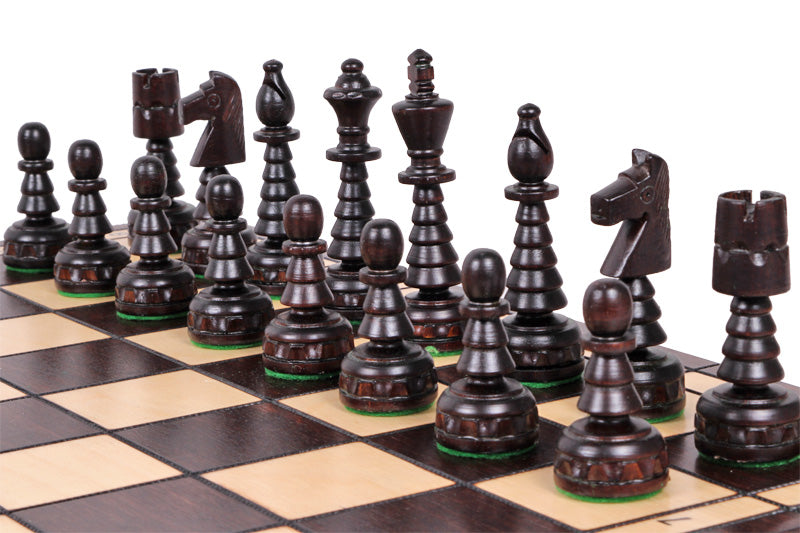 Jeu d'Echecs du SAPIN DE NOËL en bois de charme, de grande taille (48 x 48 cm) - Ensemble complet - Jeu d'Echecs du SAPIN DE NOËL en bois de charme, de grande taille (48 x 48 cm) - Ensemble complet