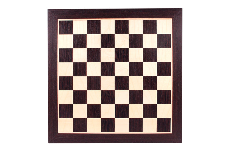 Echiquier en marqueterie de bois de Wengé et Sycomore - échiquier classique de Taille 5 - Echiquier en marqueterie de bois de Wengé et Sycomore - échiquier classique de Taille 5