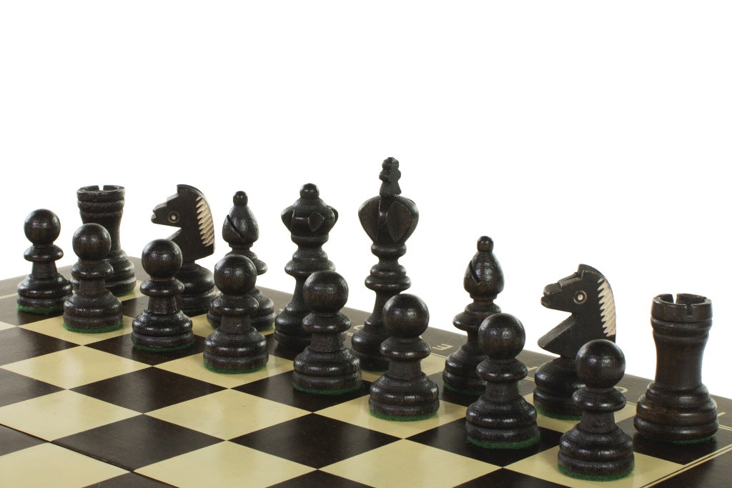 Jeu d'échecs d'entraînement pliant en bois , de petite taille (35 x 35cm) - Ensemble Complet - Jeu d'échecs d'entraînement pliant en bois , de petite taille (35 x 35cm) - Ensemble Complet