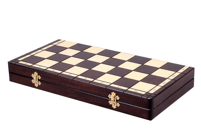 Jeu d'échecs d'AS Marron en bois de charme, de taille moyenne (41 x 41cm) - Ensemble Complet - Jeu d'échecs d'AS Marron en bois de charme, de taille moyenne (41 x 41cm) - Ensemble Complet