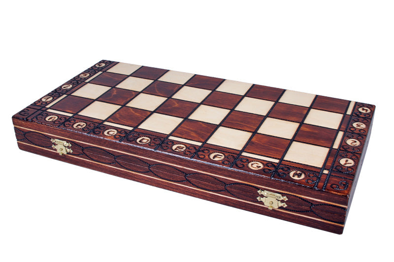 Jeu d'échecs SENATEUR en bois de charme, de taille moyenne (41 x 41cm) - Ensemble Complet - Jeu d'échecs SENATEUR en bois de charme, de taille moyenne (41 x 41cm) - Ensemble Complet