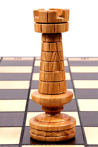 Jeu d'échecs en bois sculpté CESAR de grande taille (60 x 60 cm) - Jeu d'échecs en bois sculpté CESAR de grande taille (60 x 60 cm)