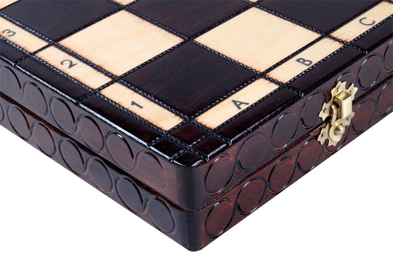 Jeu d'Echecs ROYAL en bois de charme, de grande taille (44 x 44cm) - Ensemble Complet - Jeu d'Echecs ROYAL en bois de charme, de grande taille (44 x 44cm) - Ensemble Complet
