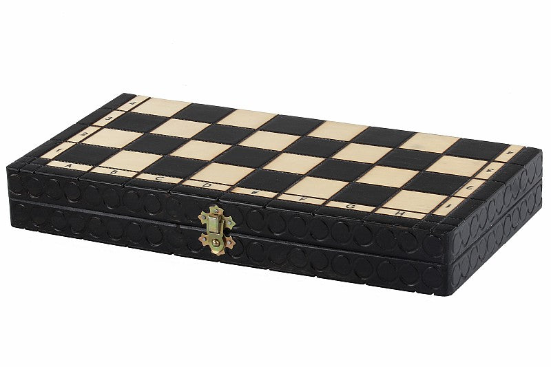 Jeu d'Echecs ROYAL Black en bois de charme, de taille moyenne (34 x 34cm) - Ensemble Complet noir - Jeu d'Echecs ROYAL Black en bois de charme, de taille moyenne (34 x 34cm) - Ensemble Complet noir