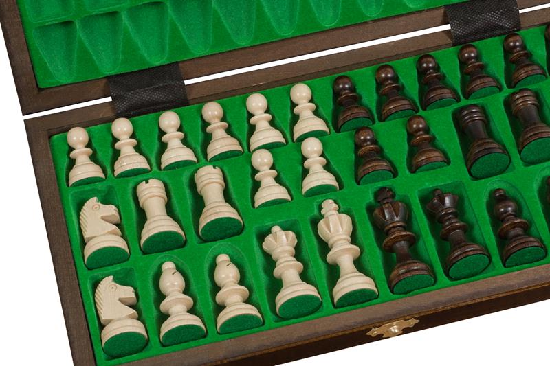 Jeu d'échecs OLYMPIQUE en bois de charme, de taille moyenne (35 x 35m) - Ensemble Complet - Jeu d'échecs OLYMPIQUE en bois de charme, de taille moyenne (35 x 35m) - Ensemble Complet