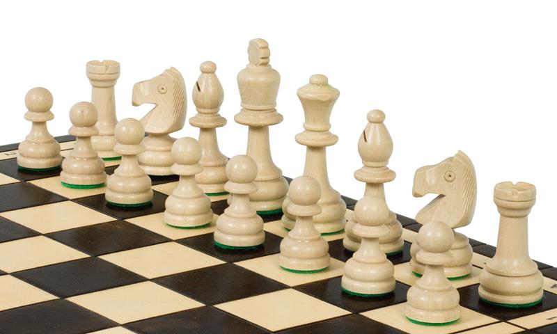 Jeu d'échecs OLYMPIQUE en bois de charme, de grande taille (41 x 41cm) - Ensemble Complet - Jeu d'échecs OLYMPIQUE en bois de charme, de grande taille (41 x 41cm) - Ensemble Complet