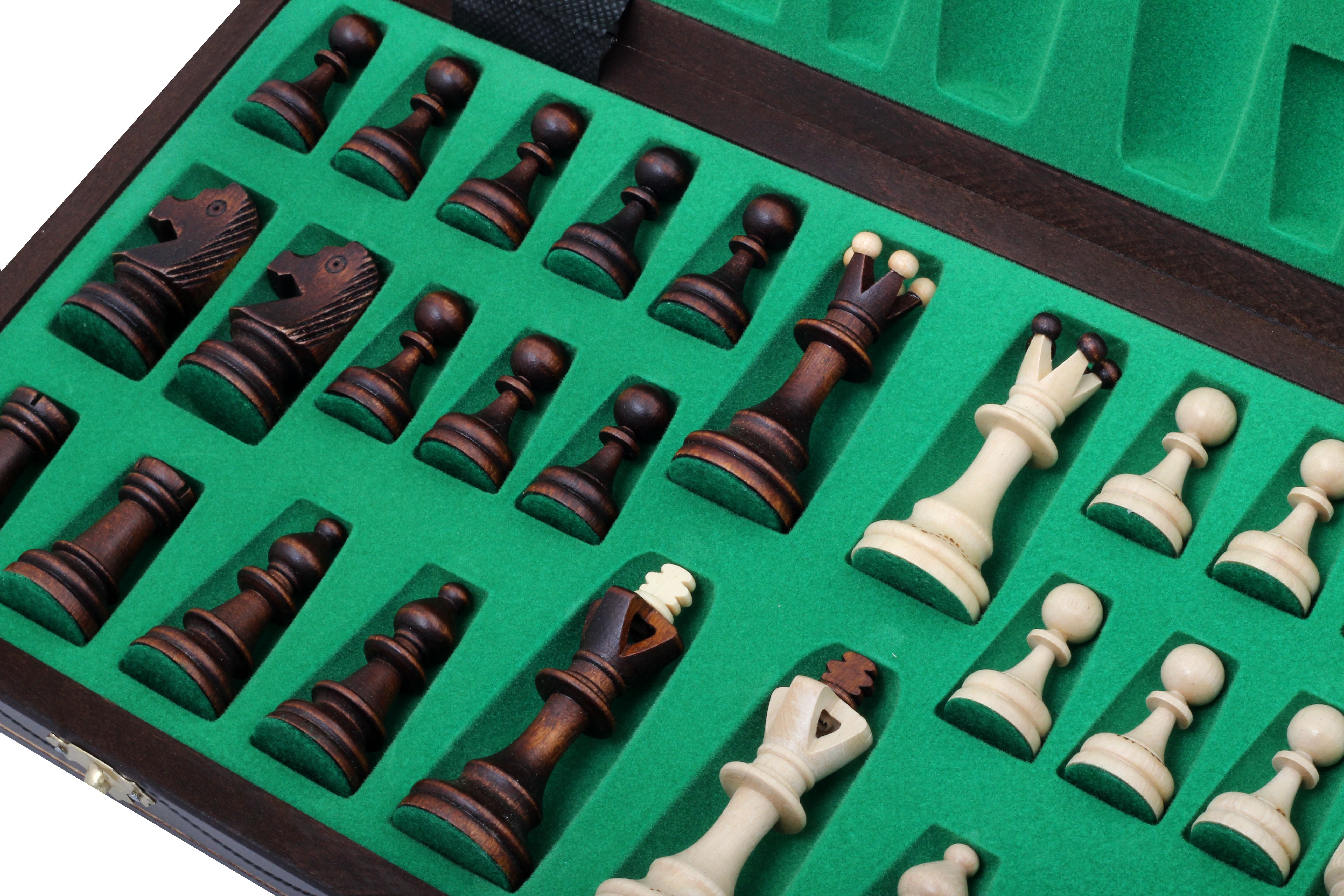 Jeu d'échecs SENATEUR en bois de charme, de taille moyenne (41 x 41cm) - Ensemble Complet d'une nouvelle gamme - Jeu d'échecs SENATEUR en bois de charme, de taille moyenne (41 x 41cm) - Ensemble Complet d'une nouvelle gamme