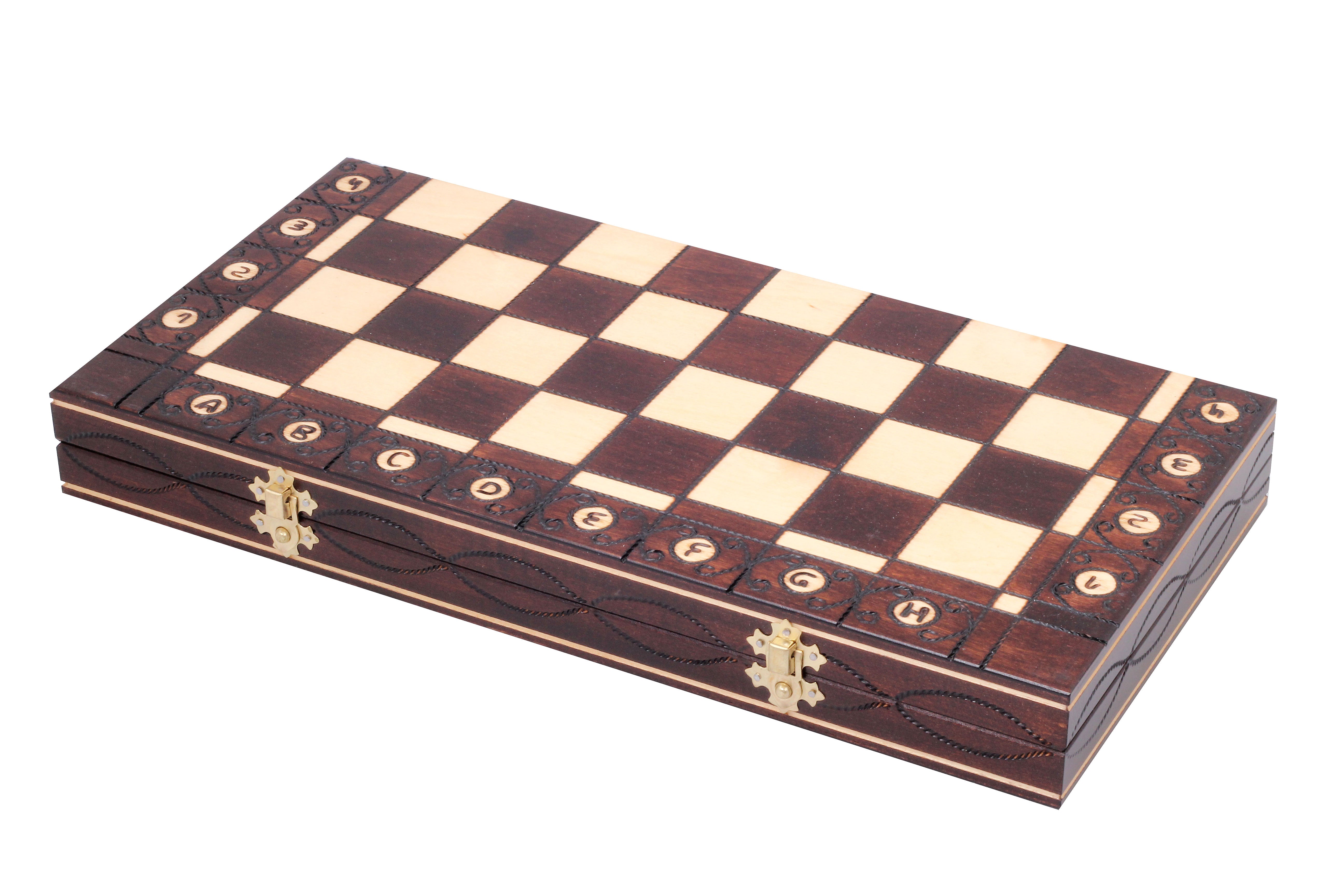 Jeu d'échecs SENATEUR en bois de charme, de taille moyenne (41 x 41cm) - Ensemble Complet d'une nouvelle gamme - Jeu d'échecs SENATEUR en bois de charme, de taille moyenne (41 x 41cm) - Ensemble Complet d'une nouvelle gamme