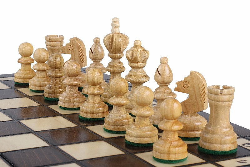 Jeu d'Echecs et de Dames Pliant en bois de cerisier, de petite taille (35 x 35cm) - Ensemble comprenant deux jeux pour deux joueurs - Jeu d'Echecs et de Dames Pliant en bois de cerisier, de petite taille (35 x 35cm) - Ensemble comprenant deux jeux pour deux joueurs