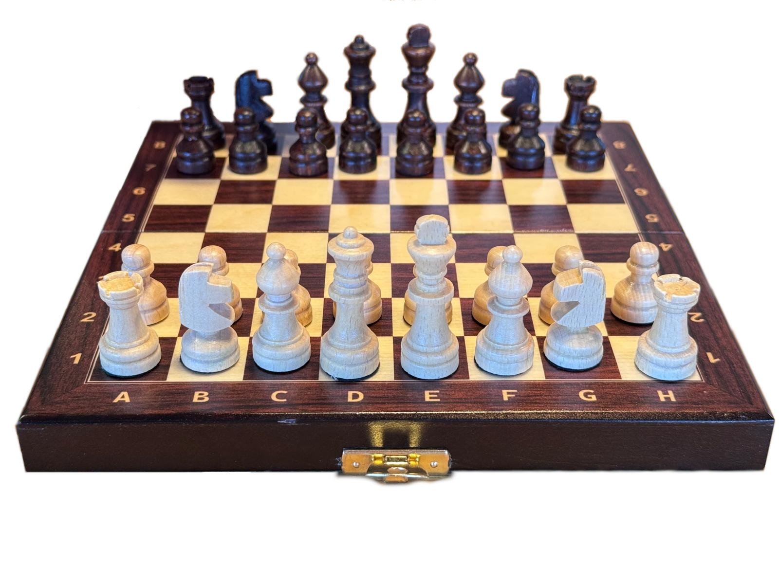Jeu d'échecs School Mini en bois de charme, de petite taille (20 x 20 cm) - Ensemble Complet Marron - Jeu d'échecs School Mini en bois de charme, de petite taille (20 x 20 cm) - Ensemble Complet Marron