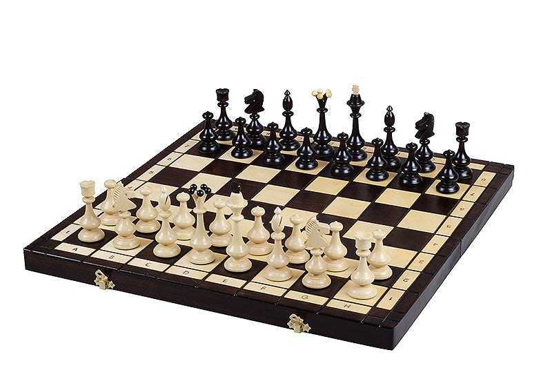 Jeu d'Echecs BESKID en bois de charme, de grande taille (49 x 49cm) - Ensemble Complet - Jeu d'Echecs BESKID en bois de charme, de grande taille (49 x 49cm) - Ensemble Complet