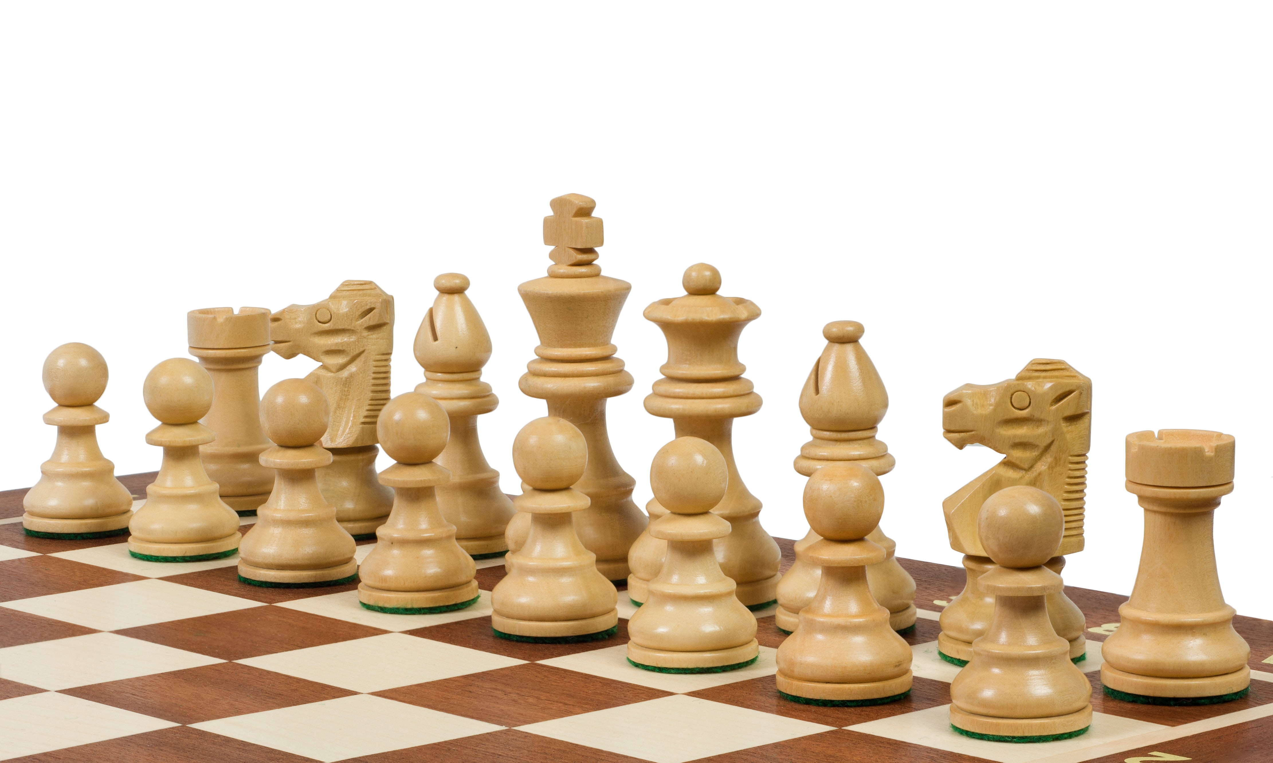 Jeu d'échecs de tournoi avec les pièces French en bois d'acacia de taille 4 (40x40cm) - L'ensemble complet - Jeu d'échecs de tournoi avec les pièces French en bois d'acacia de taille 4 (40x40cm) - L'ensemble complet
