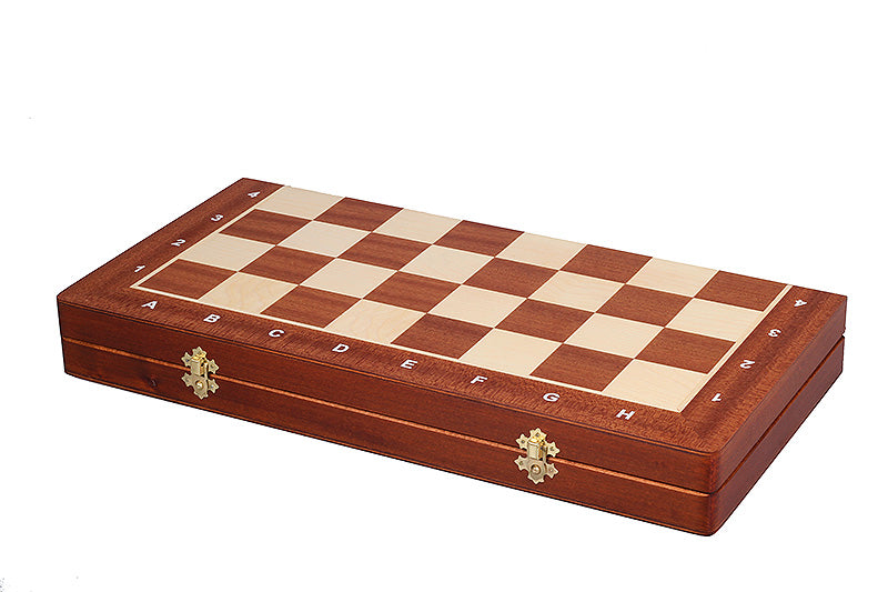 Jeu d'échecs de tournoi avec les pièces Zagreb en bois d'acacia et buis de taille 5 (48x48cm) - L'ensemble complet - Jeu d'échecs de tournoi avec les pièces Zagreb en bois d'acacia et buis de taille 5 (48x48cm) - L'ensemble complet