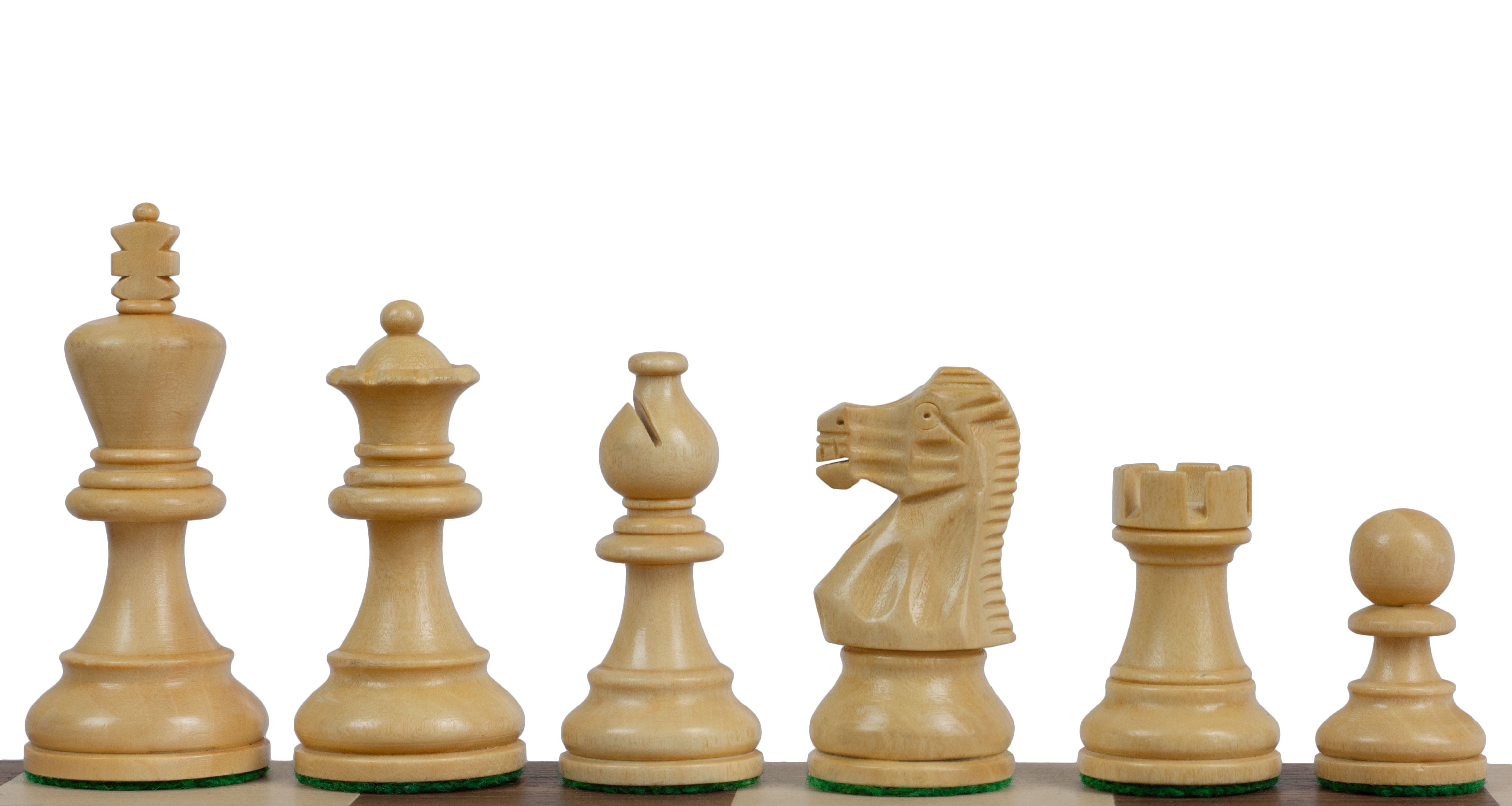 Jeu d'échecs de tournoi avec les pièces American Classic en bois d'acacia et buis de taille 4 (40x40cm) - L'ensemble complet - Jeu d'échecs de tournoi avec les pièces American Classic en bois d'acacia et buis de taille 4 (40x40cm) - L'ensemble complet