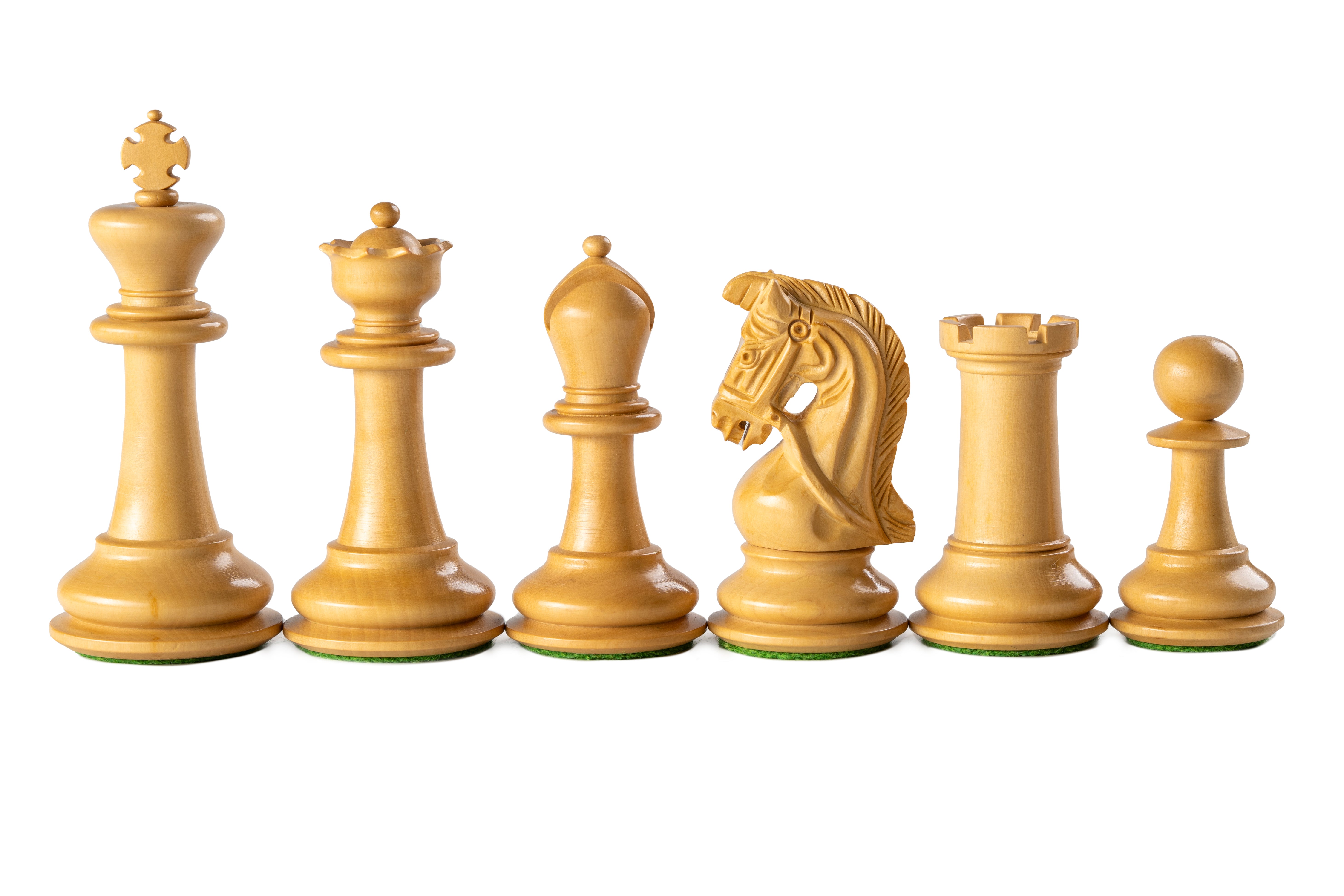 Pièces d'échecs Sultan en bois d'acacia et de buis - Taille 4,00'' - Pièces d'échecs Sultan en bois d'acacia et de buis - Taille 4,00''