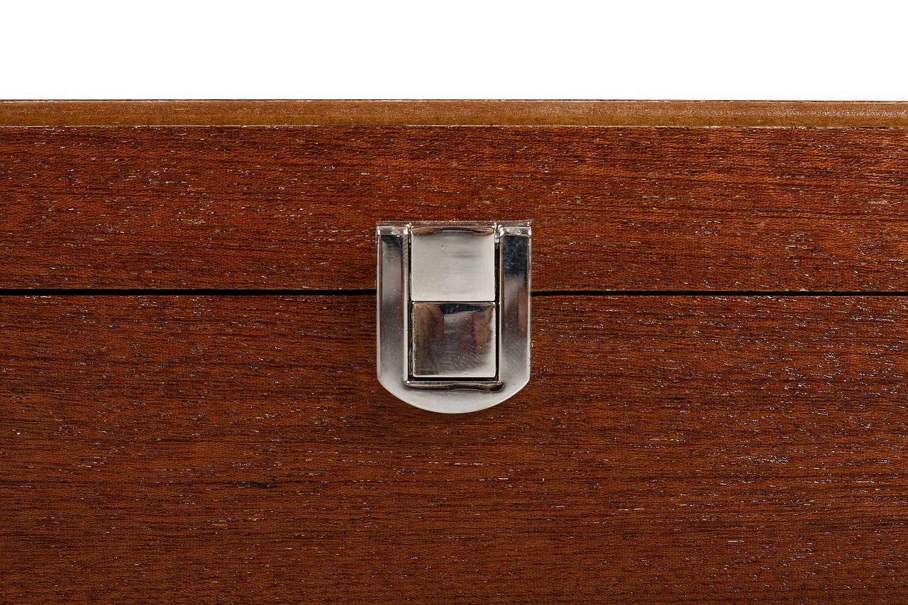 Boîte de rangement Luxe en bois de noyer pour pièces d'échecs de taille 4,00'' - Boîte de rangement Luxe en bois de noyer pour pièces d'échecs de taille 4,00''