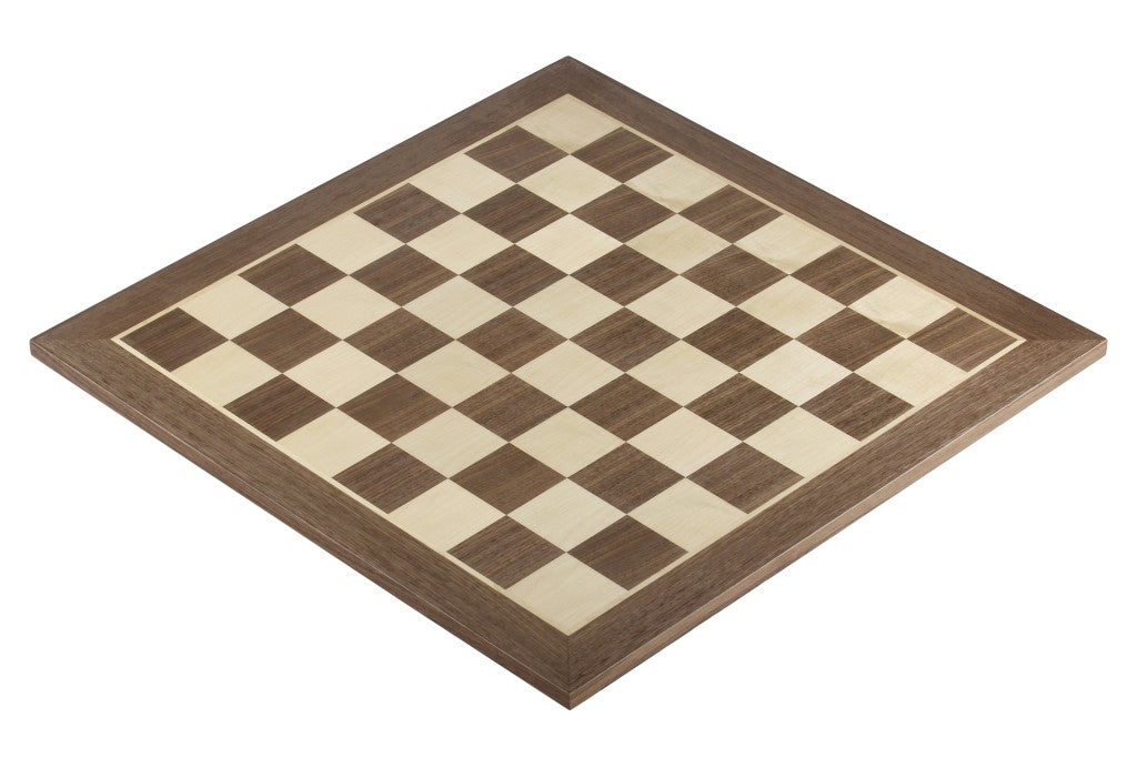 Échiquier en marqueterie de bois de noyer et sycomore + Pièces d'échecs Timeless Ebonized - Ensemble de taille 6 - aac5e266606c6b399e23f807533801bd