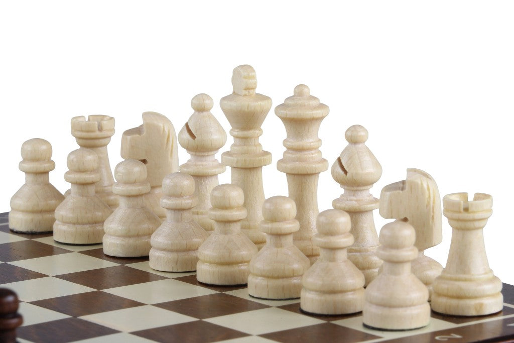 Jeu d'échecs School MINI Brown en bois de charme, pliant, de petite taille (20 x 20cm) - Ensemble Complet - Jeu d'échecs School MINI Brown en bois de charme, pliant, de petite taille (20 x 20cm) - Ensemble Complet