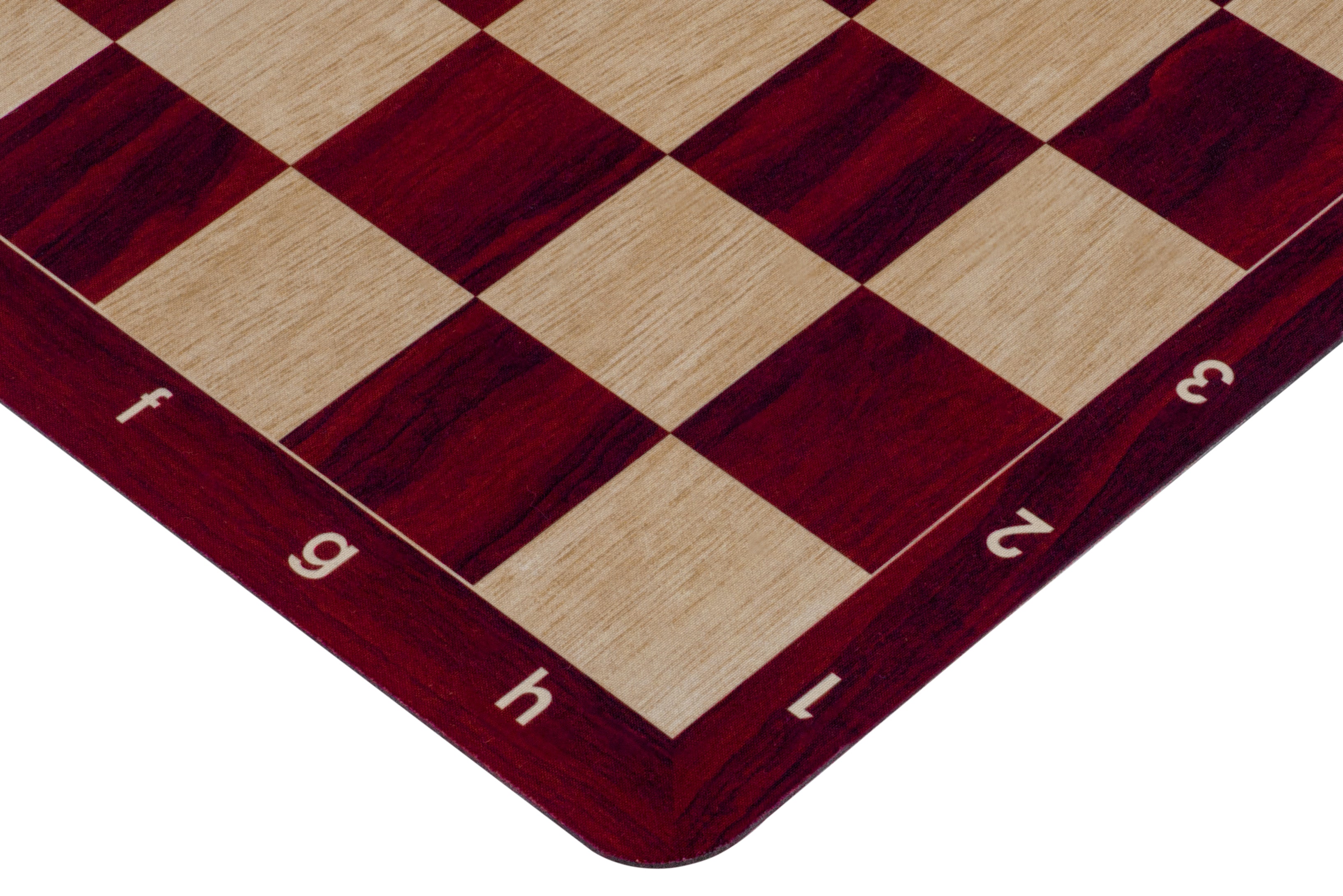 Échiquier roulable vinyle antidérapant, imitation bois - échiquier de tournoi de taille 6 MAHOGANY - Échiquier roulable vinyle antidérapant, imitation bois - échiquier de tournoi de taille 6 MAHOGANY