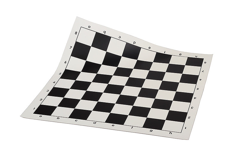 Échiquier roulable vinyle Noir - échiquier de tournoi aux cases de 60x60mm - Échiquier roulable vinyle Noir - échiquier de tournoi aux cases de 60x60mm