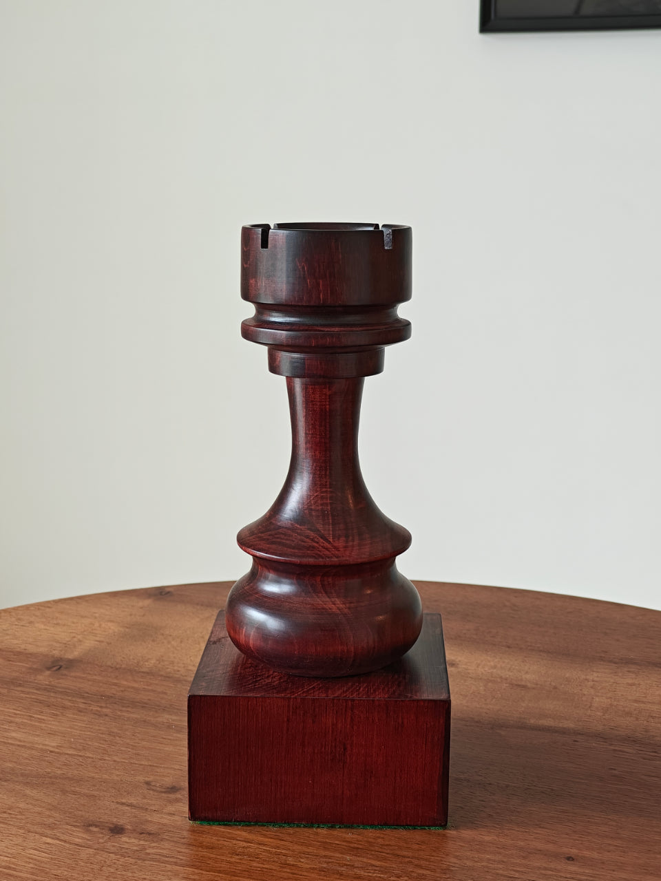 Trophée d'échecs - Tour noire en bois 27cm - Trophée d'échecs - Tour noire en bois 27cm