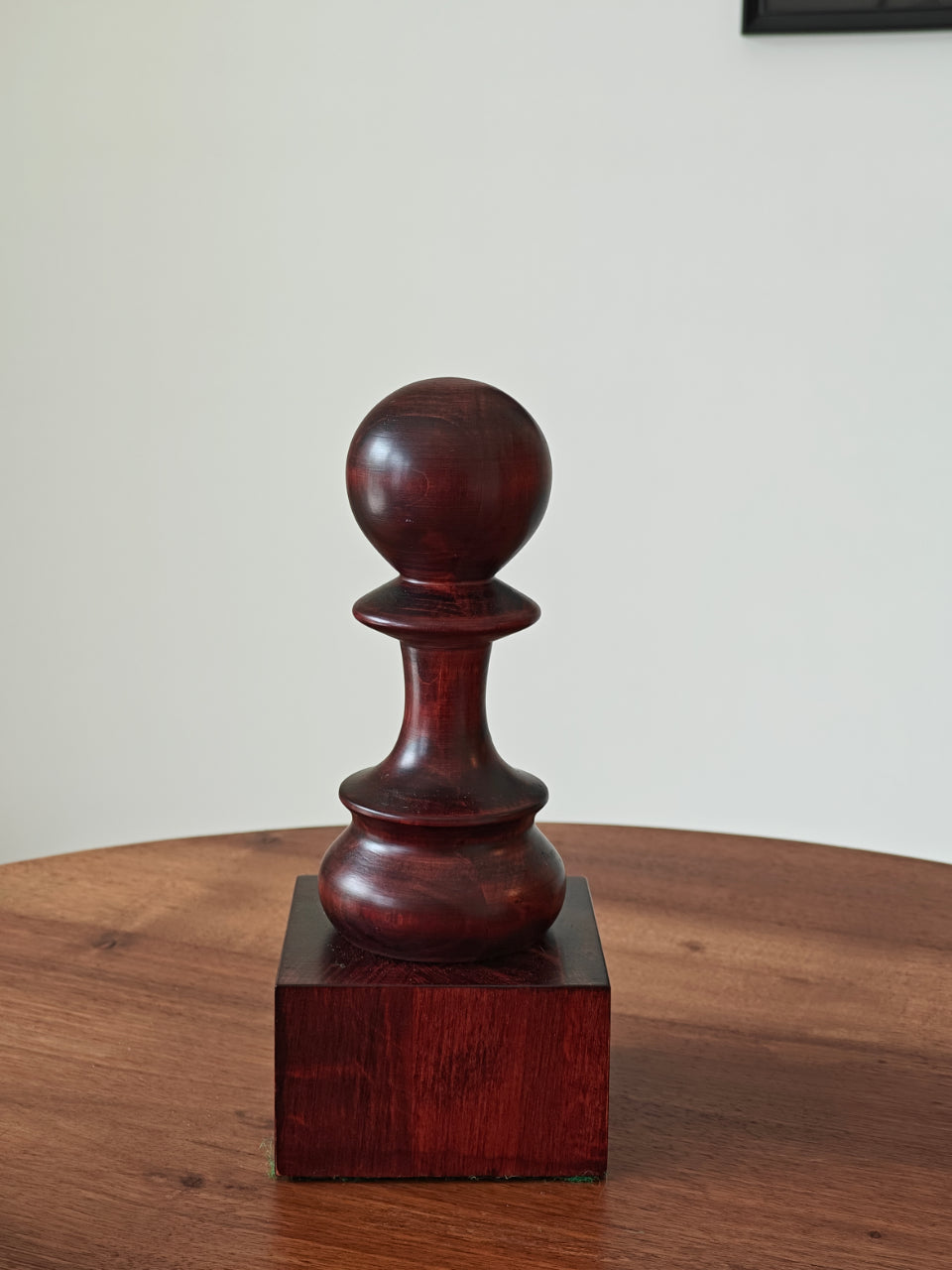 Trophée d'échecs - Pion noir en bois 25cm - Trophée d'échecs - Pion noir en bois 25cm