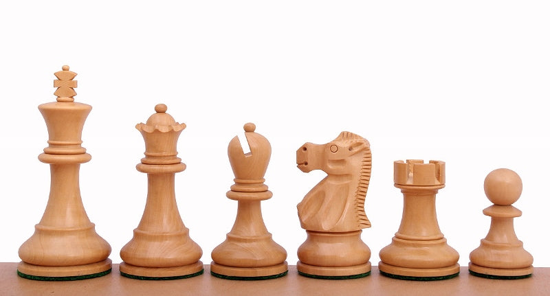 Pièces d'échecs Reykjavik en bois de buis - Taille 4,00'' - Pièces d'échecs Reykjavik en bois de buis - Taille 4,00''