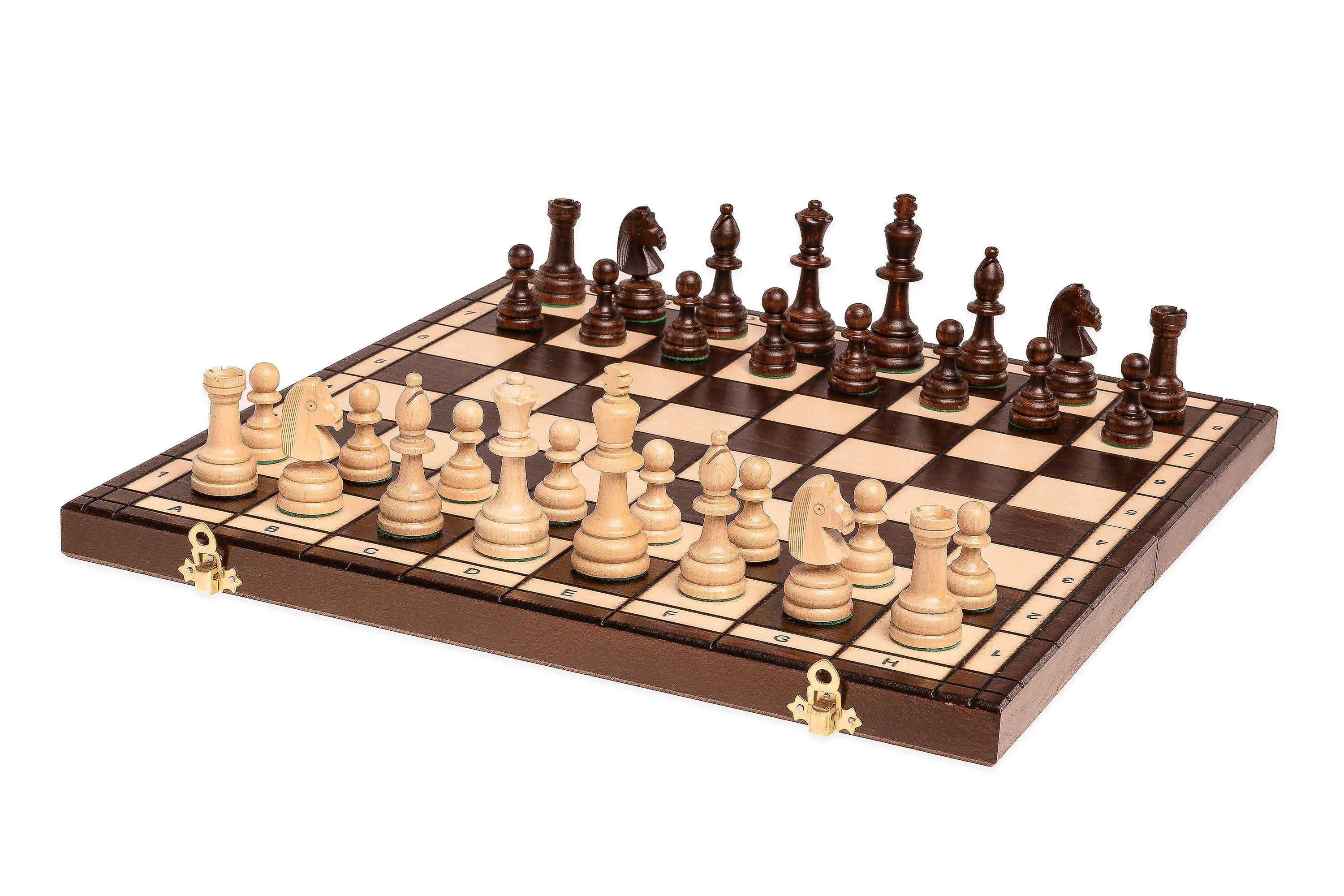 Jeu d'échecs OLYMPIQUE en bois de charme, de grande taille (41 x 41cm) - Ensemble Complet - Jeu d'échecs OLYMPIQUE en bois de charme, de grande taille (41 x 41cm) - Ensemble Complet