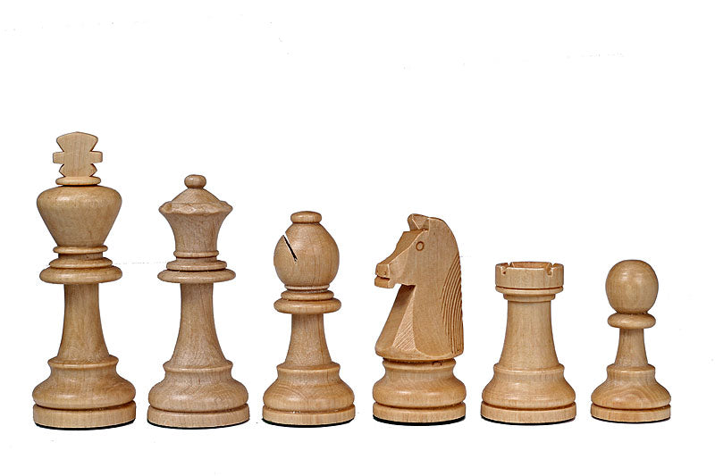 Les pièces d'échecs en bois STAUNTON de taille 7 dans un poly-sac - Les pièces d'échecs en bois STAUNTON de taille 7 dans un poly-sac