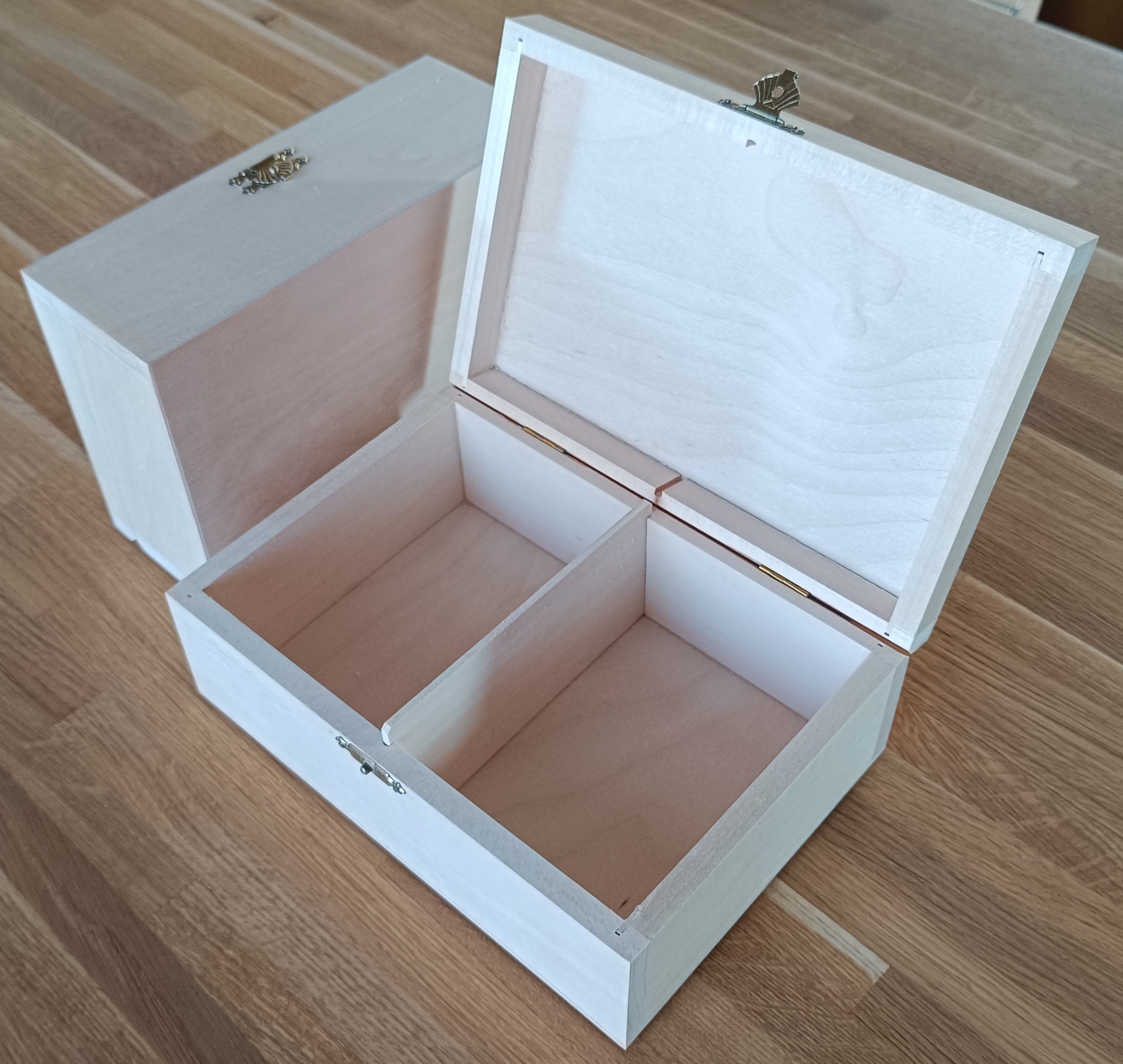 Boîte de rangement en bois brut pour pièces d'échecs de taille 5 à peindre soi-même - Boîte de bricolage - Boîte de rangement en bois brut pour pièces d'échecs de taille 5 à peindre soi-même - Boîte de bricolage