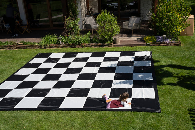 Échiquier Géant en nylon, cases 61x61 cm pour Jeux d'échecs Jardin et extérieur - Échiquier Géant en nylon, cases 61x61 cm pour Jeux d'échecs Jardin et extérieur