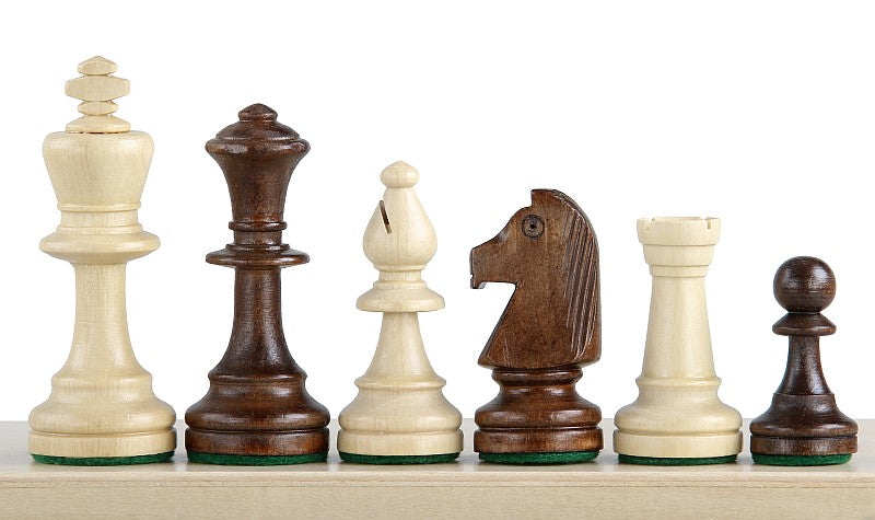Les pièces d'échecs en bois STAUNTON de taille 5 dans un poly-sac - Les pièces d'échecs en bois STAUNTON de taille 5 dans un poly-sac