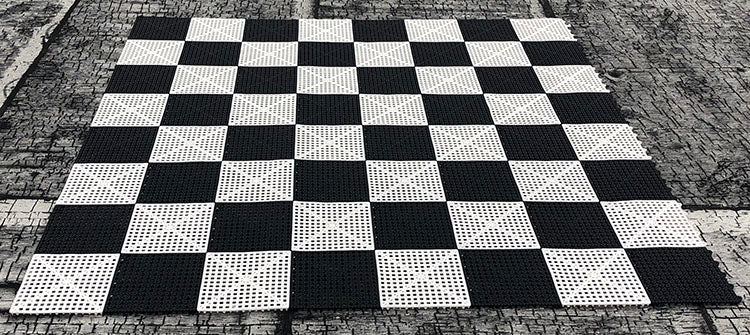 Échiquier Géant en plastique pour jeu d'échecs et dames de jardin et extérieur (Cases 21x21cm) - Échiquier Géant en plastique pour jeu d'échecs et dames de jardin et extérieur (Cases 21x21cm)