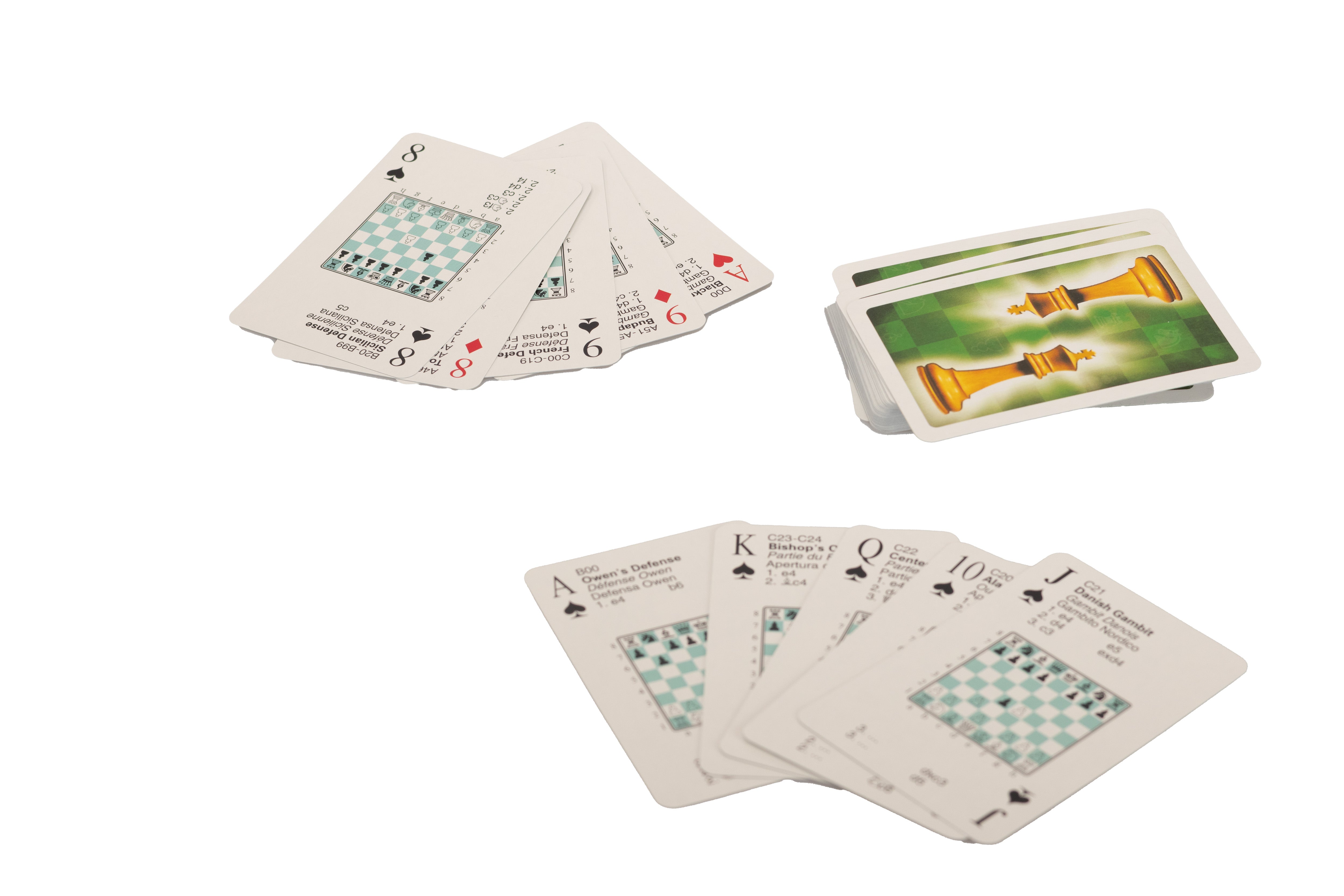 Cartes à jouer - Cartes Ouvertures d'Echecs - Cartes à jouer - Cartes Ouvertures d'Echecs