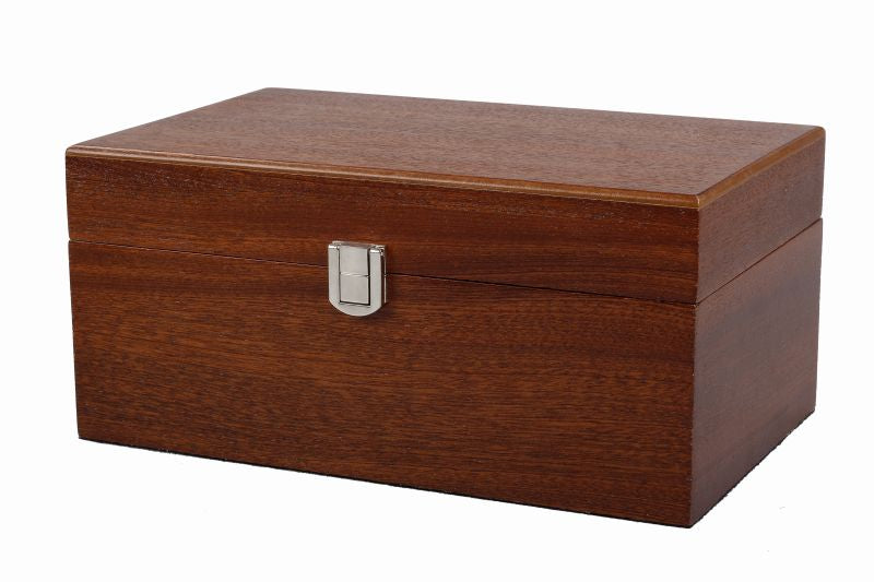 Boîte de rangement Luxe en bois de noyer pour pièces d'échecs de taille 4,00'' - Boîte de rangement Luxe en bois de noyer pour pièces d'échecs de taille 4,00''
