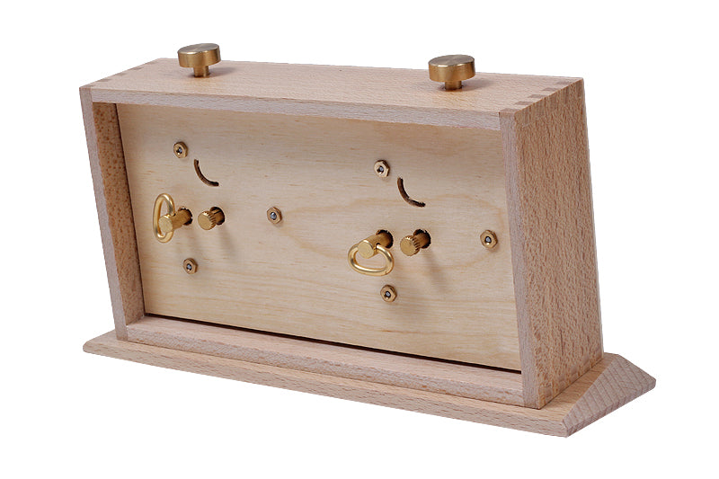 Pendule BHB en bois claire de grande taille avec un support - Pendule traditionnelle mécanique - Pendule BHB en bois claire de grande taille avec un support - Pendule traditionnelle mécanique