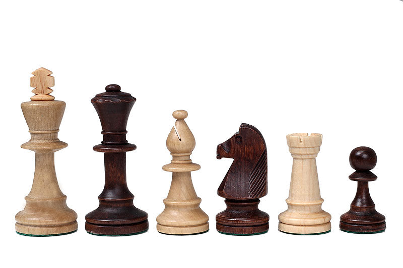 Les pièces d'échecs en bois STAUNTON de taille 5 dans un poly-sac - Les pièces d'échecs en bois STAUNTON de taille 5 dans un poly-sac